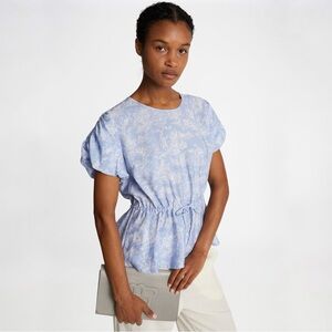 MUNTHE Finonola Short Sleeve Top in Light Blue Size 34 (4 US)